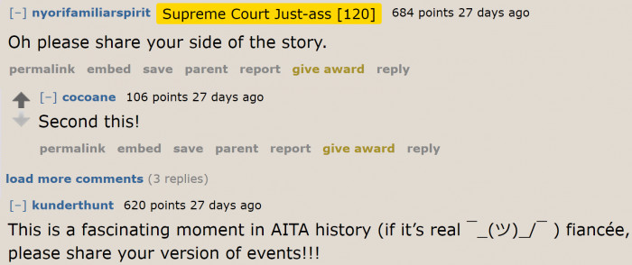 They want the other party's side of the story.