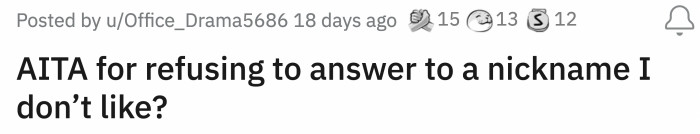 This is the 'AITA' question