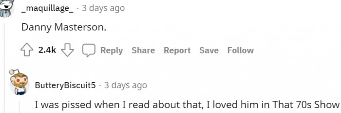 13. And on the list, we have Danny Masterson...