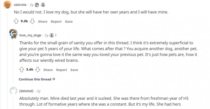 7. "Dogs have their own years and I have mine"