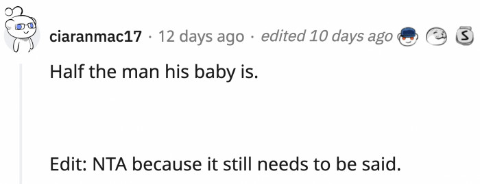 ... and here's the correct and only answer.