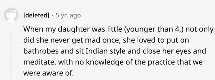 At least you didn't have to go through those tantrums