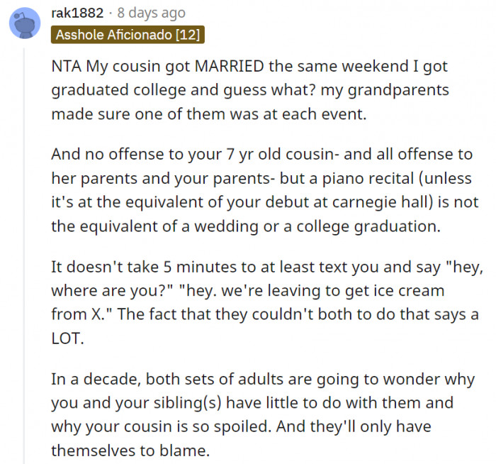 They'll probably know the reason anyway, but they'll still think it wasn't their fault because they're those kinds of people