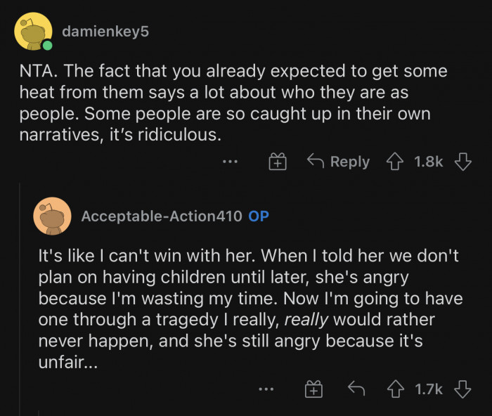 You can never win with some people.