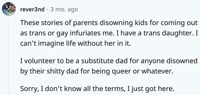 Free dad hugs, everyone!