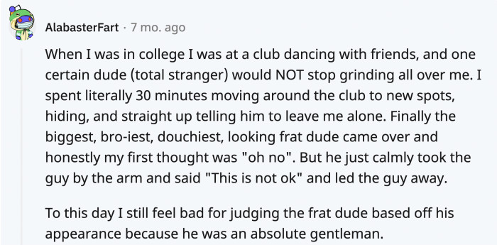 10. No conflict, no 'who’s got higher testosterone' game, only the right things being done