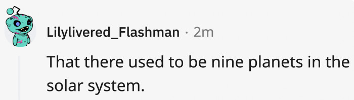 Lights up for Pluto.