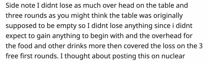 OP did consider posting this on a more extreme revenge story subreddit called Nuclear Revenge.