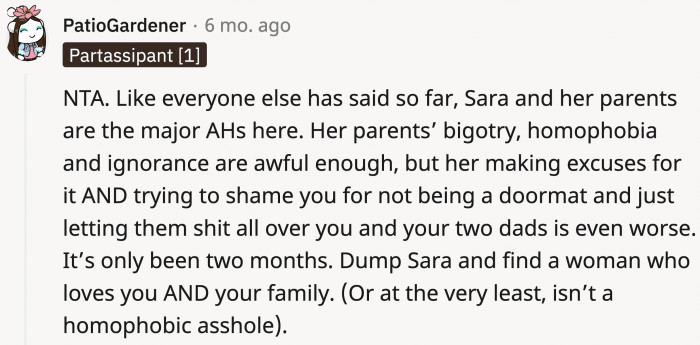 She expected OP to be fine with whatever they were saying because she warned him before meeting them. How is that rational?