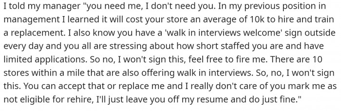 So she gave them a piece of her mind