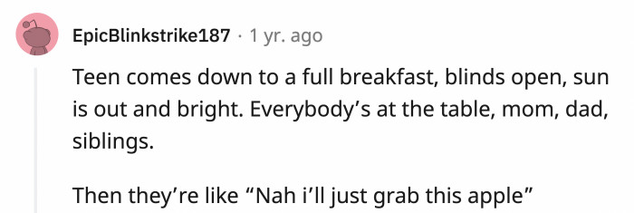 And they only take a bite of that apple before it disappears