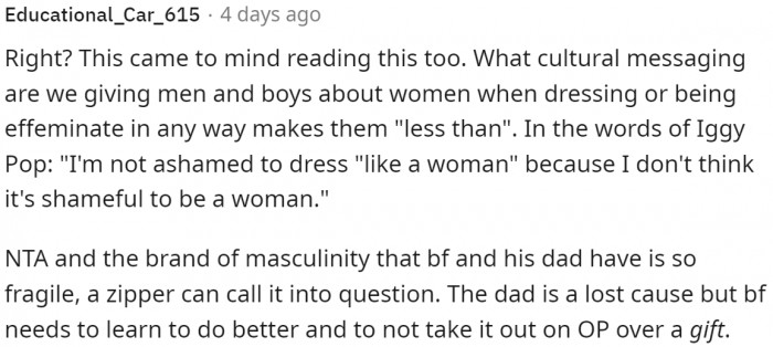 The brand of masculinity is 