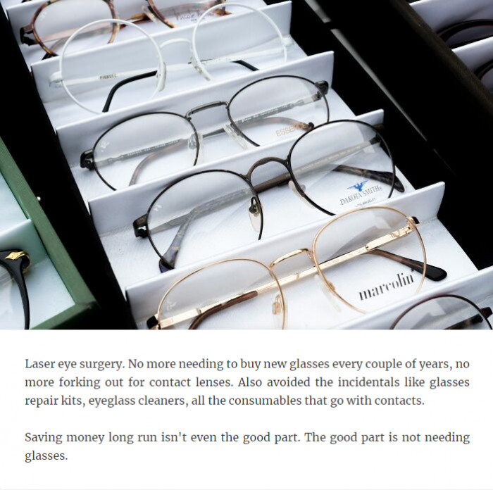 9. It's scary, but for the legally blind, it is truly worth it