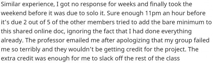 Thank goodness this professor is understanding.