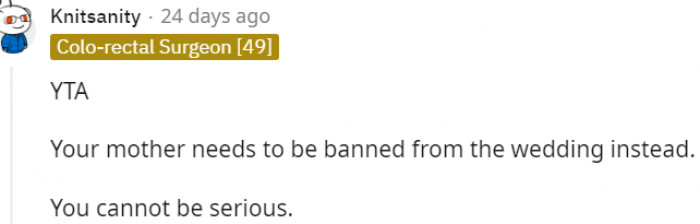 16. You just cannot be serious at all