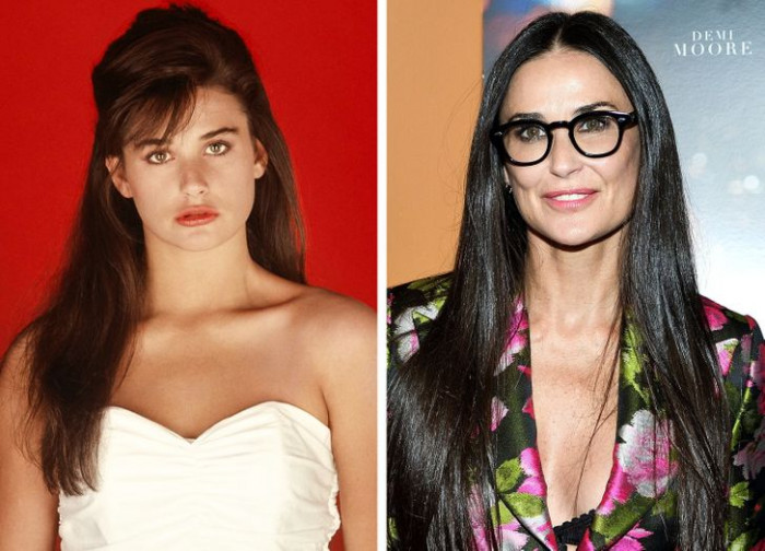 2. Demi Moore's before and after