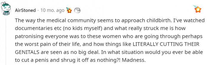 Do these people need to be split wide open for them to get it?