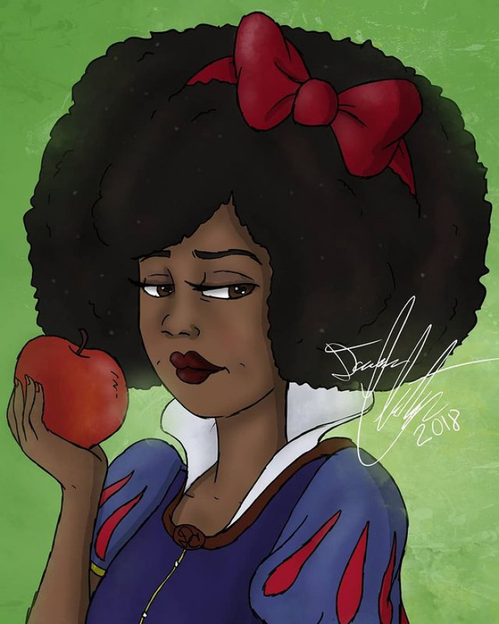 1. Here is Snow White as a Black woman