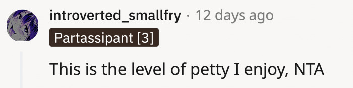 This is the level of petty that deserves popcorn