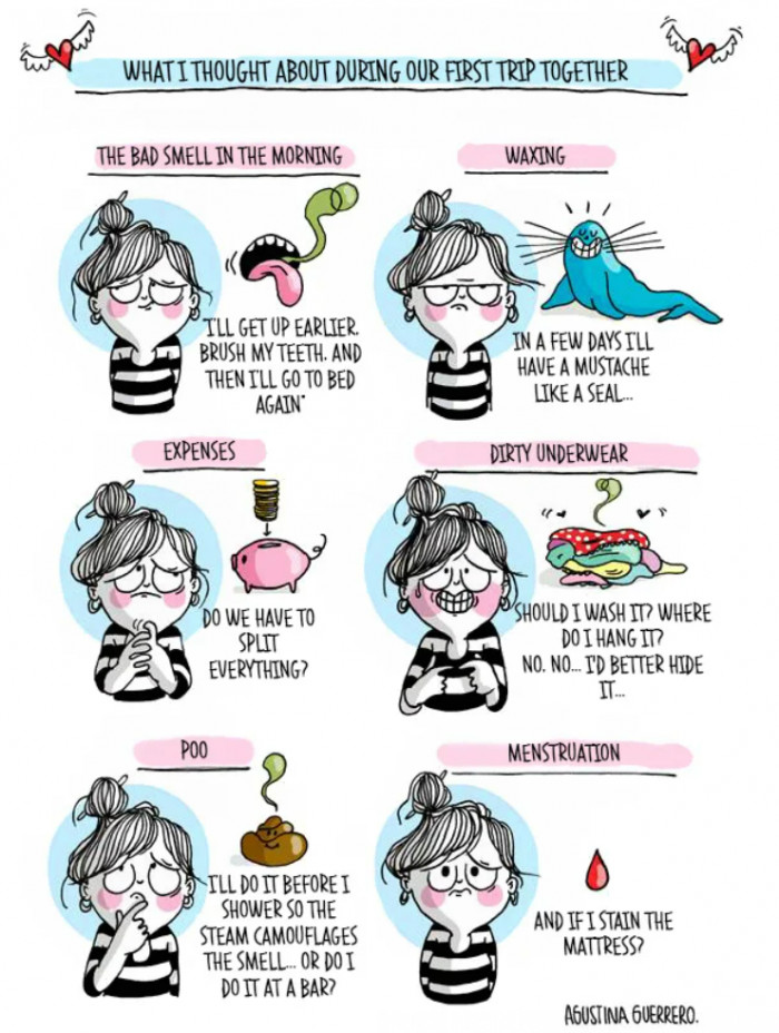 2. Preplanning solutions for every little problem that could cause even a bit of embarrassment.