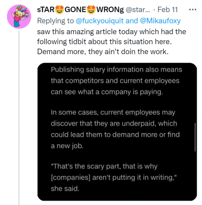 Companies are essentially trying to evade their responsibilities.