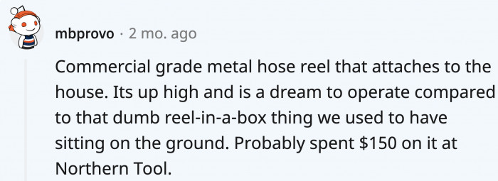 Tangled hoses no more; it saves space and effort