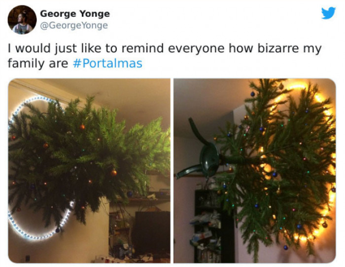 6. Christmas trees sent from different portals.