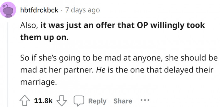 The original poster's son had the option of either getting married or studying further, and he clearly chose the latter!