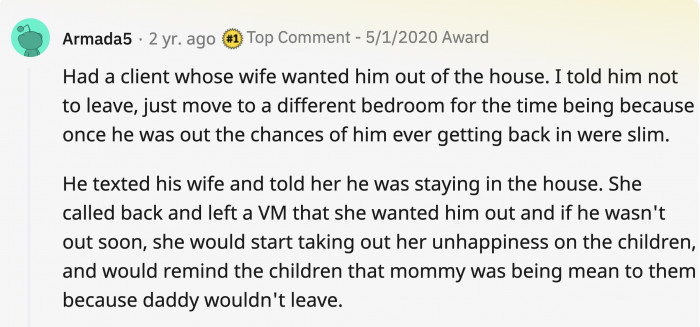 When you’re not even sure if you want the divorce, but they pull something like this.