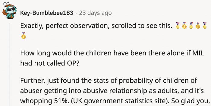 The situation would probably be worse if someone other than kind people had found the kids.