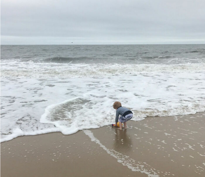 2. The floating cap with a baby beneath it.