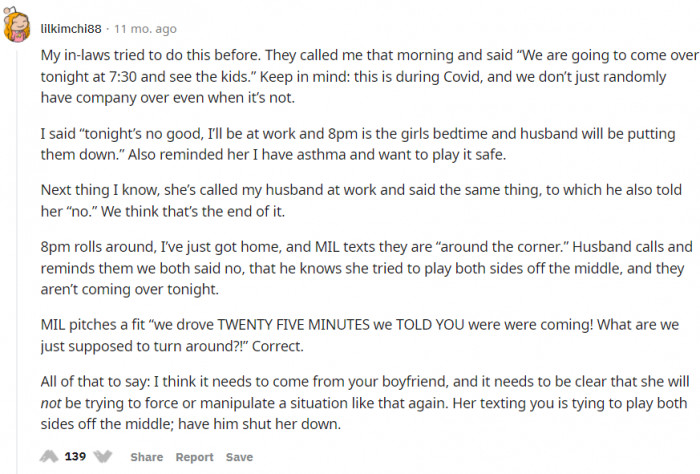 She can relate to this, as the same thing happened to her as well.