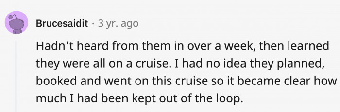 That friendship boat has sunk