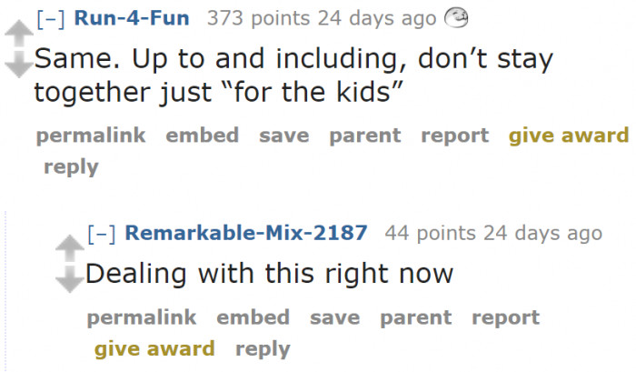 Staying together for the kids isn't worth it.