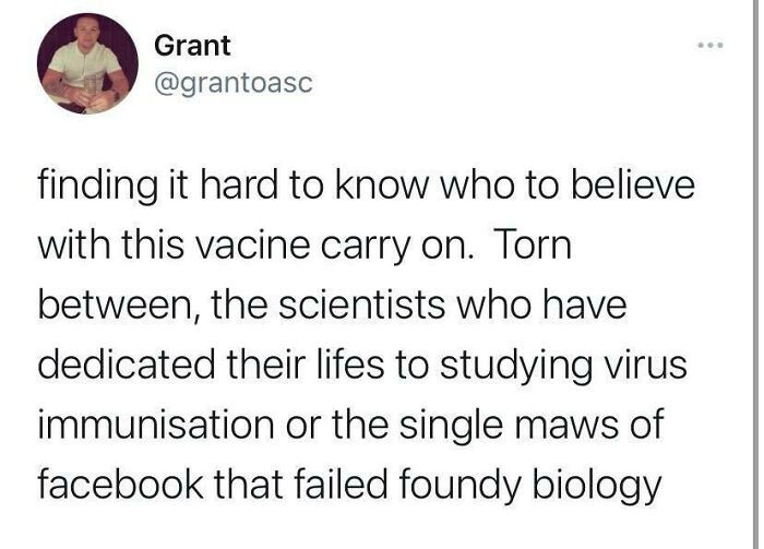 9. Who should I believe on this vaccine carry on?