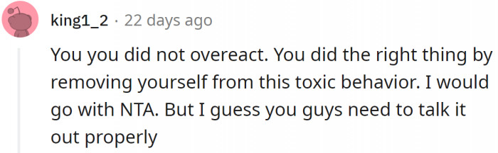 They should talk properly.