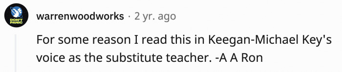 If you know the sketch, then the mom's post is a lot funnier.