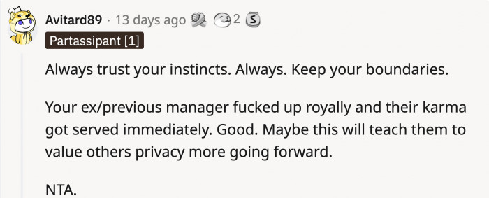 Redditors touched base on how one's gut feeling is important