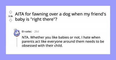 New Mother Calls Her Friend Out For Fawning Over A Puppy Instead of Her Baby