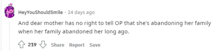 Consequences of abandoning your child