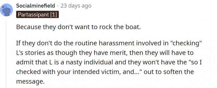 People don't want to confront these liars because it is just easier that way...