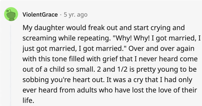 The grief transcends even after everything