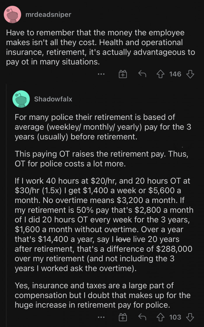 The money the employee makes isn't all they cost.