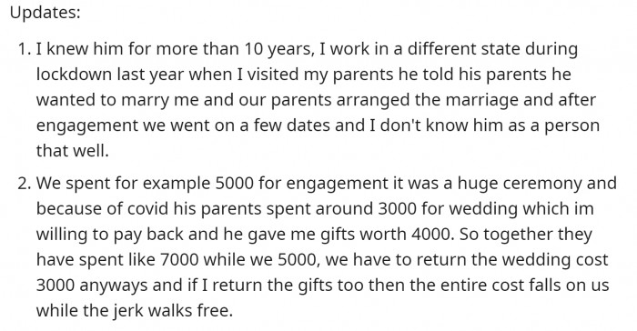 It seems like this guy had his eyes on the girl for a long time and just wanted her as a trophy wife.