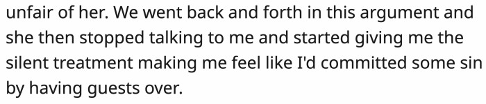 Now, the wife is refusing to acknowledge OP.