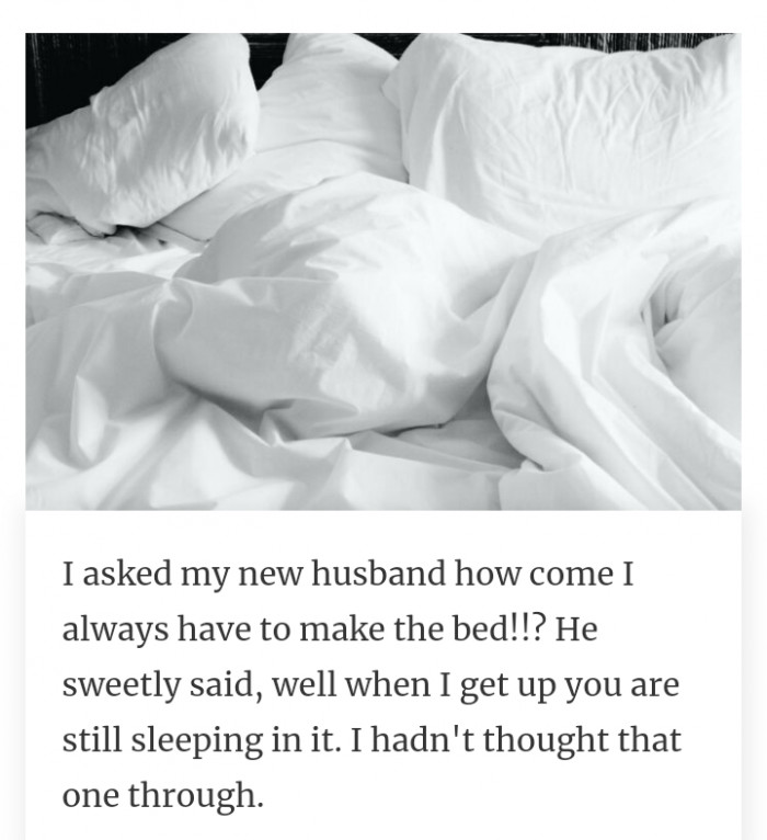 #4 Need to wake up earlier than him.