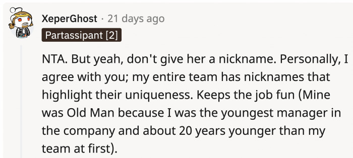 People who incorporate nicknames into their workplace culture explain how it brings positivity