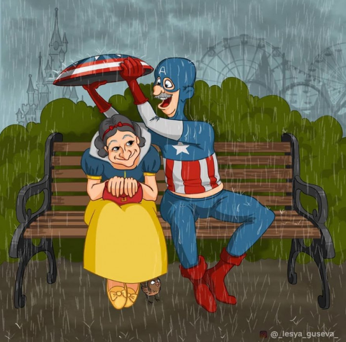 2. Snow White And Captain America