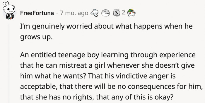 Levi should know by now that this is not how you treat people. He is almost an adult who doesn't respect boundaries.
