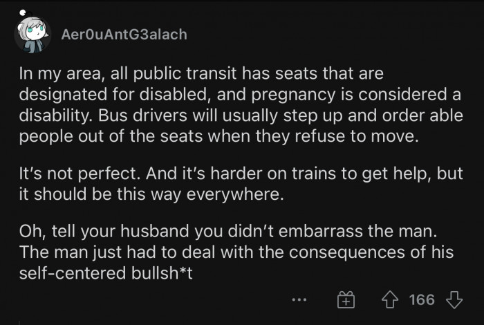 The man had to deal with the consequences of his choice.